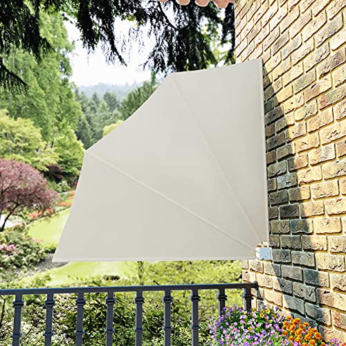 Festnight Faltbarer Balkonfächer Balkon Seitensichtschutz Ohne Bohren Sonnenschutz Balkon Balkon Sichtschutz Sonnenschutz Terrasse Sichtschutz Klappbar Creme 140 x 140 cm Festnight Faltbarer Balkonfächer Balkon Seitensichtschutz Ohne Bohren Sonnenschutz Balkon Balkon Sichtschutz Sonnenschutz Terrasse Sichtschutz Klappbar Creme 140 x 140 cm von Festnight