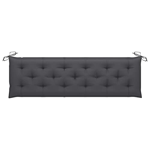 Festnight Gartenbank Auflage Bankauflage Wasserbeständig Sitzkissen Bank Anthrazit Polsterauflage Sitzauflage Sitzbank-Kissen Bankkissen Outdoor Kissen Gartenbank-Kissen 180 x 50 x 7 cm Stoff von Festnight