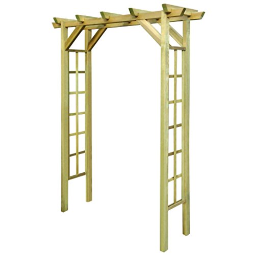 Festnight Gartenlaube Rosenbogen Gartenpergola Pergola Garten Rankhilfe Kiefernholz Impägniert 150 x 50 x 200 cm Holz von Festnight