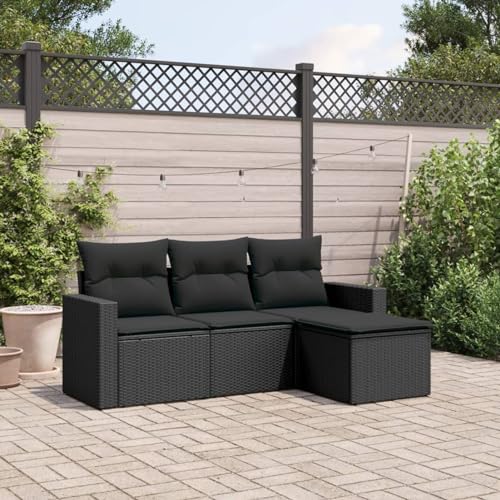 Festnight Gartenlounge mit Stauraum - Rattan Sofa Balkon Garten Lounge Outdoor Ecklounge Sitzecke Klein Loungemöbel Gartensofa Ecksofa Rattansofa Couch Festnight Gartenlounge mit Stauraum - Rattan Sofa Balkon Garten Lounge Outdoor Ecklounge Sitzecke Klein Loungemöbel Gartensofa Ecksofa Rattansofa Couch von Festnight
