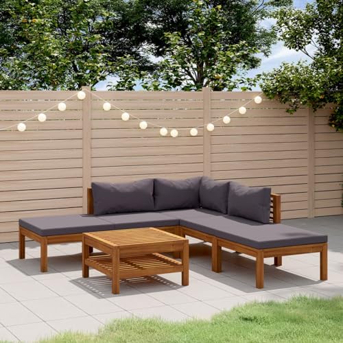 Festnight Gartenlounge Set Holz Loungemöbel Lounge Möbel Outdoor Holz Balkon Lounge Balkonmöbel Terrassenmöbel Sofa Balkon Bank Ecklounge Ecksofa Gartenmöbel Set Holz Wetterfest von Festnight