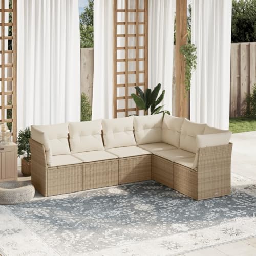 Festnight Gartenlounge mit Stauraum Rattan Garten Loungemöbel Set Ecksofa Garten Lounge Sofa Outdoor Polyrattan Gartensofa Terrasse Ecklounge Terrassenmöbel Gartenmöbel von Festnight