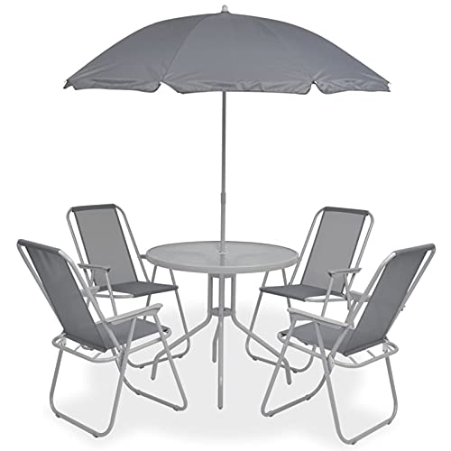 Festnight Gartenmöbel Set 4 Stühle mit Tisch Sonnenschirm Sitzgruppe Garten Essgruppe 4 Personen Gartentisch mit Stühlen Set Metall Sitzgarnitur Gartengarnitur Stahl Esstisch Outdoor Festnight Gartenmöbel Set 4 Stühle mit Tisch Sonnenschirm Sitzgruppe Garten Essgruppe 4 Personen Gartentisch mit Stühlen Set Metall Sitzgarnitur Gartengarnitur Stahl Esstisch Outdoor von Festnight