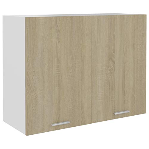 Festnight Hängeschrank,Küchenschrank, Kücheneinheiten,Wandschrank,Küchenzeile,Küchenschrank Hängend,Küchenmöbel Sonoma-Eiche 80x31x60 cm Holzwerkstoff von Festnight