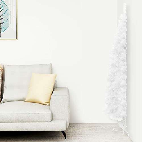 Festnight Künstlicher Halb-Weihnachtsbaum 150cm Weihnachtsbaum mit Ständer Schlanker Künstlicher Christbaum Tannenbaum Dekobaum Kunstbaum Weihnachten Dekoration Weihnachtsdeko Weiß Festnight Künstlicher Halb-Weihnachtsbaum 150cm Weihnachtsbaum mit Ständer Schlanker Künstlicher Christbaum Tannenbaum Dekobaum Kunstbaum Weihnachten Dekoration Weihnachtsdeko Weiß von Festnight
