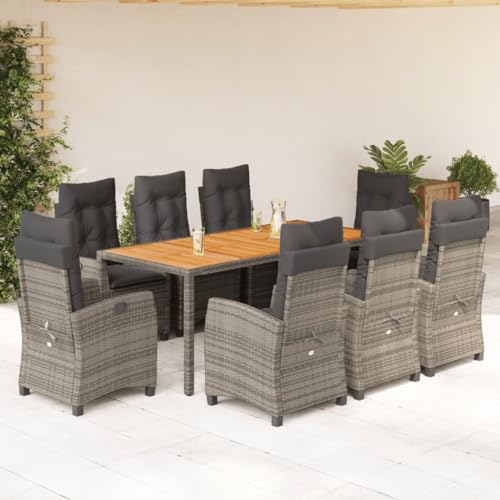 Festnight Polyrattan Sitzgruppe Garten Essgruppe 8 Personen Rattan Gartenmöbel Set mit 8 Gartenstuhl Hochlehner Verstellbar Gartenmöbel Essgruppe Gartengarnitur Sitzgarnitur Grau 9-tlg-Type-32 Festnight Polyrattan Sitzgruppe Garten Essgruppe 8 Personen Rattan Gartenmöbel Set mit 8 Gartenstuhl Hochlehner Verstellbar Gartenmöbel Essgruppe Gartengarnitur Sitzgarnitur Grau 9-tlg-Type-32 von Festnight