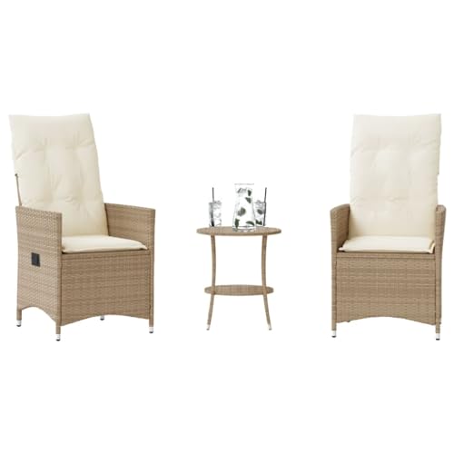 Festnight Rattan Balkonmöbel Set 3 Teilig Gartenstuhl Verstellbar Lehne Balkon Möbel Kleiner Balkon Sitzgruppe Garten 2 Personen Balkon Set Balkonset 2 Stühle 1 Tisch Balkonstuhl Gartensessel Festnight Rattan Balkonmöbel Set 3 Teilig Gartenstuhl Verstellbar Lehne Balkon Möbel Kleiner Balkon Sitzgruppe Garten 2 Personen Balkon Set Balkonset 2 Stühle 1 Tisch Balkonstuhl Gartensessel von Festnight