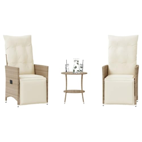 Festnight Rattan Balkonmöbel Set 3 Teilig Gartenstuhl mit Fußteil Gartensessel Verstellbar Lehne Balkon Möbel Kleiner Balkon Sitzgruppe Garten 2 Personen Balkon Set Balkonset 2 Stühle 1 Tisch Festnight Rattan Balkonmöbel Set 3 Teilig Gartenstuhl mit Fußteil Gartensessel Verstellbar Lehne Balkon Möbel Kleiner Balkon Sitzgruppe Garten 2 Personen Balkon Set Balkonset 2 Stühle 1 Tisch von Festnight