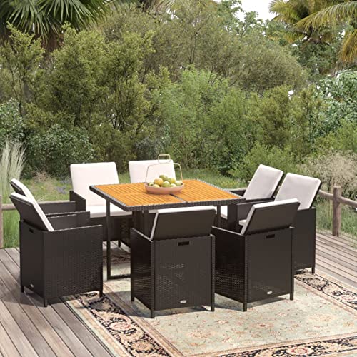 Festnight Rattan Gartenmöbel Set 8 Personen Sitzgruppe Garten Essgruppe Gartentisch mit 8 Stühlen Set Polyrattan Gartengarnitur Sitzgarnitur Esstisch Terrassenmöbel Rattanmöbel von Festnight