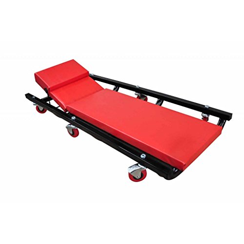 Festnight Rollbrett Werkstattliege Montageliege Montagerollbrett Montagerollliege mit 6 Rollen bis zu 150kg von Festnight