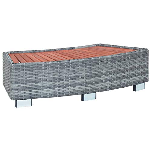 Festnight Spa-Einstiegsstufe Trittstufe Treppe Spa-Treppe Einstiegshilfe Rutschsicher für Whirlpools Grau Poly Rattan 92×45×25 cm Festnight Spa-Einstiegsstufe Trittstufe Treppe Spa-Treppe Einstiegshilfe Rutschsicher für Whirlpools Grau Poly Rattan 92×45×25 cm von Festnight
