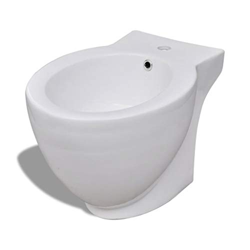 Festnight Standbidet Stand-Bidet Bodenstehend Bidet aus Keramik 58 x 40 x 40 cm Weiß von Festnight