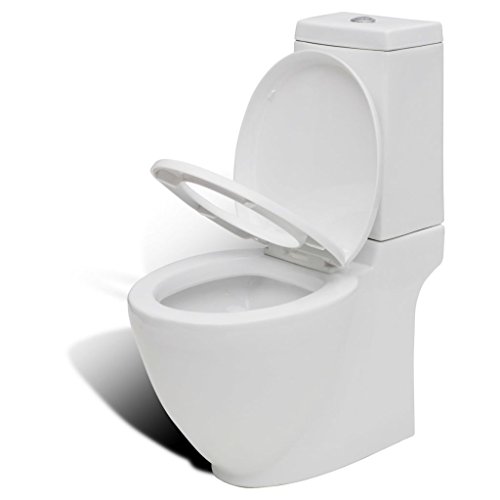 Festnight Toilette/WC Design Stand Keramik inkl. Hängetoilette Soft Close WC Sitz von Festnight