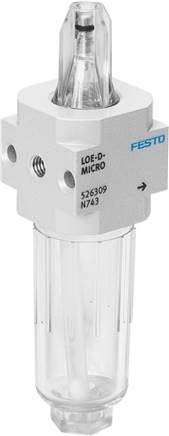 LOE-1/8-D-MICRO (526310) Öler Baugröße:Micro Baureihe:D Einbaulage:senkrecht ± 5° Produktgewicht:59 von Festo