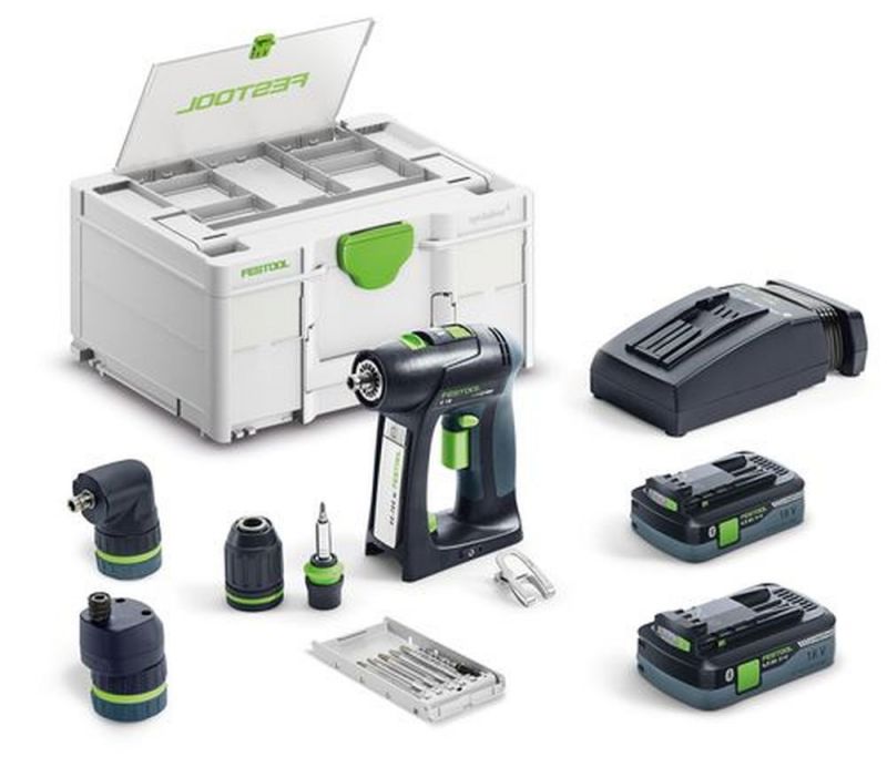 Festool Akku-Bohrschrauber C 18 HPC 4,0 I-Set - 577617 von Festool Akku Push 24