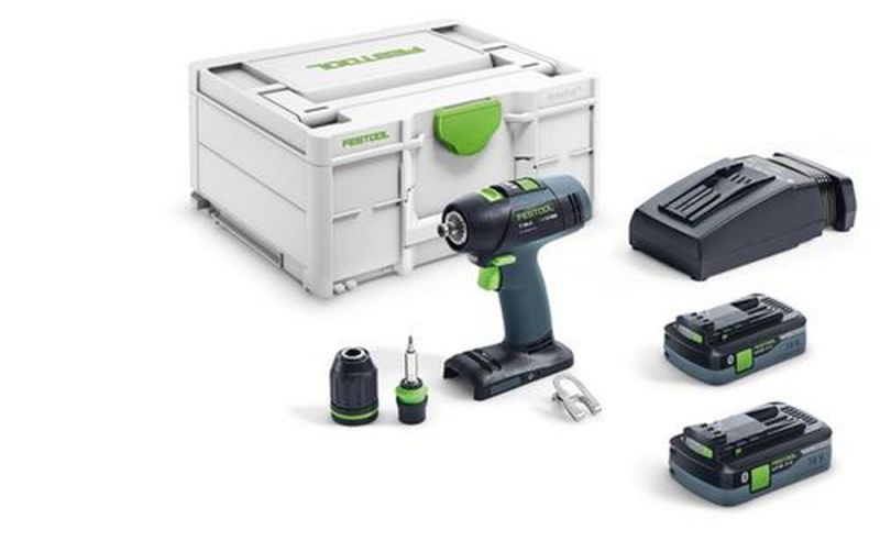 Festool Akku-Bohrschrauber T 18+3 HPC 4,0 I-Plus - 576446 von Festool Akku Push 24