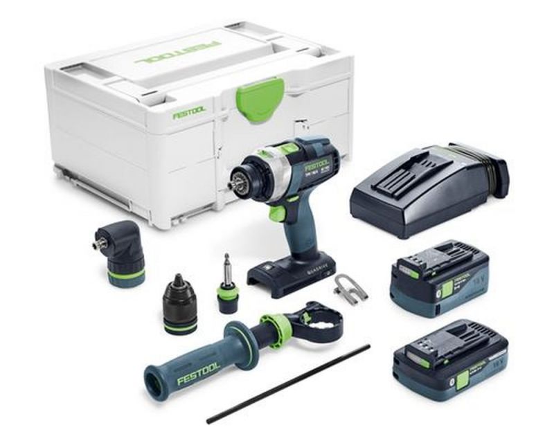 Festool Akku-Schlagbohrschrauber TPC 18/4 5,2/4,0 I-Set QUADRIVE - 577247 von Festool Akku Push 24