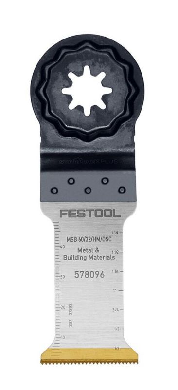 Festool Carbide-Sägeblatt MSB 60/32/HM/OSC - 578096 von Festool Stichsägeblätter