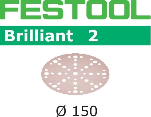FESTOOL 575143 Multi-Jetstream Schleifscheiben Brilliant 2, Durchmesser 150 mm, Korn 40 mm, 50 Stück von Festool