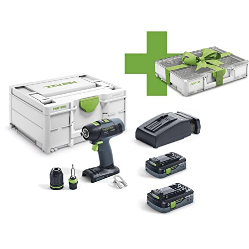 Festool Akku-Bohrschrauber T 18+3HPC 4,0 I-Plus 18,0 Volt / 4,0 Ah (IEC) Li-Ion von Festool