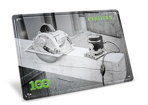 Festool 100 Jahre Blechschild Retro Maschinen MES-FT1 100Y von Festool