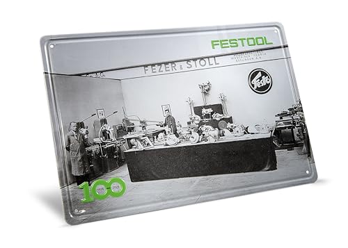 Festool 100 Jahre Blechschild Retro Messestand MES-FT2 100Y von Festool