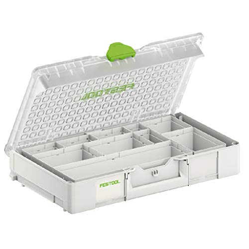 Festool Systainer³ Organizer SYS3 ORG L 89 10xESB (mit Einsatzboxen (50 x 50 x 68, 50 x 100 x 68, 100 x 100 x 68, 100 x 150 x 68, 100 x 350 x 68)) von Festool