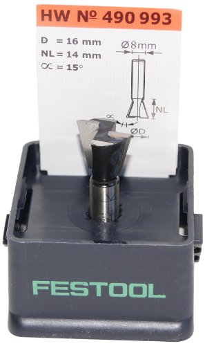 Festool Grat-/Zinkenfräser HW S8 D16/13,5/15° Festool Grat-/Zinkenfräser HW S8 D16/13,5/15° von Festool