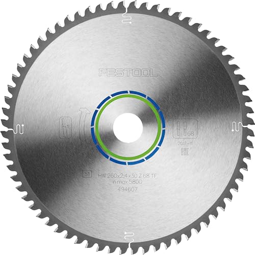 Festool Kreissägeblatt HW 260x2,4x30 TF68 ALUMINIUM/PLASTICS von Festool