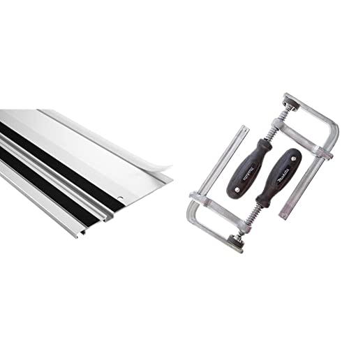 Festool 495209 Splitterschutz FS-SP 5000/T & Makita 194385-5 Schraubzwinge 1 Paar (2 Stück), Silber, 5 x 160 mm von Festool