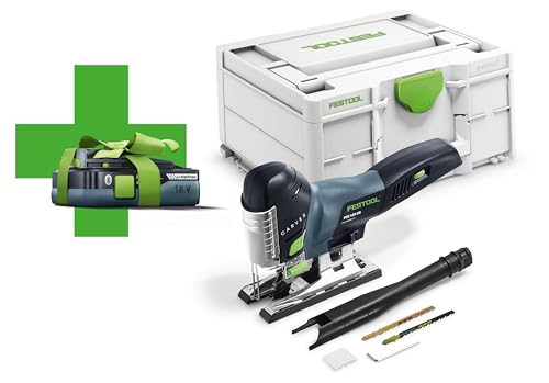 Festool Akku-Pendelstichsäge PSC 420 EB-Basic-4,0 CARVEX (mit Akkupack, Sägeblätter, Splitterschutz), im Systainer von Festool