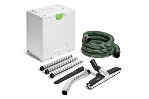 Festool Boden-Reinigungsset RS-BD D 36-Plus (mit Edelstahl Handrohr gebogen, Bodendüse, Verlängerungsrohr Edelstahl 3-teilig, Fugendüse, Saugschlauch), im Systainer von Festool