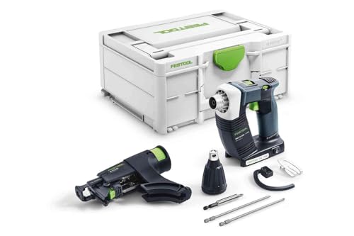 Festool Akku-Bauschrauber DWC 18-2500 Basic DURADRIVE (mit Magazinvorsatz, Tiefenanschlag, Gerüsthaken, Magnetbithalter, Bits, Gürtelclip), im Systainer Festool Akku-Bauschrauber DWC 18-2500 Basic DURADRIVE (mit Magazinvorsatz, Tiefenanschlag, Gerüsthaken, Magnetbithalter, Bits, Gürtelclip), im Systainer von Festool