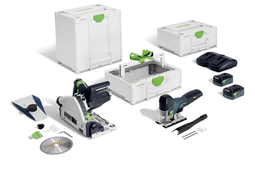 Festool Akku-Combo-Set Sägen Tauchsäge TSC 55 K, Pendelstichsäge PSC 420, Systainer Toolbox TB M 137 von Festool