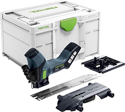 Festool Akku-Dämmstoffsäge ISC 240 EB-Basic (mit Schneidgarnitur Wellenschliff, Adapter-Tisch, Führungsschienen-Schlitten), im Systainer von Festool