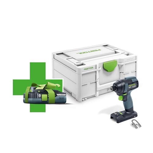 Festool – Akku-Schlagschrauber TID 18-Basic 4,0 inkl. Gürtelclip + Systainer SYS3 M 187 + 1 Akku BP 18 Li 18 Volt / 4,0 Ah von Festool