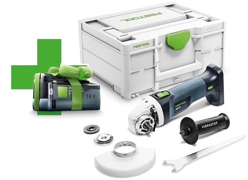 Festool Akku-Winkelschleifer AGC 18-125 EB-Basic-5,2, 577031, Schwarz von Festool