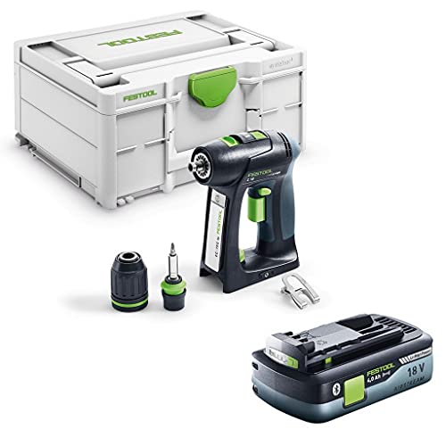 Festool Bohrschrauber C 18-Basic + Akkupack BP 18 Li 4,0 HPC-ASI 577050 von Festool