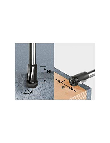 Festool Bündigfräser HW D19/25 ss S12 (mit 2. Kugellager 11° zum Überhänge fräsen) von Festool