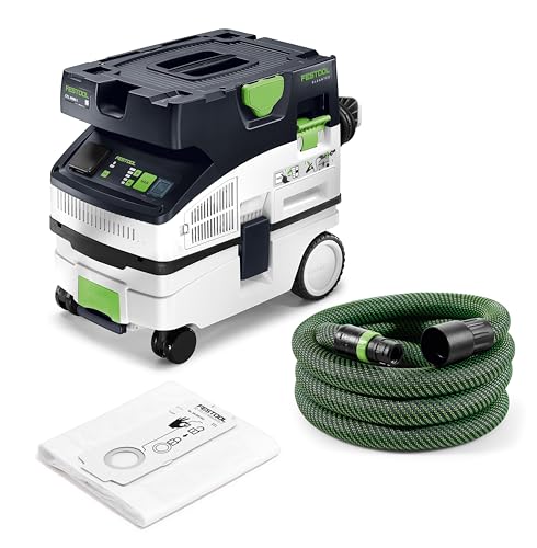 Festool CLEANTEC CTL MINI I Absaugmobil – 1200 W, 10 l Behälter, Staubklasse L, Bluetooth®, Automatiksteckdose, Kompakt & Mobil, Modell 578311 von Festool