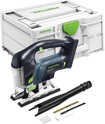 Festool Akku-Pendelstichsäge PSBC 420 EB-Basic CARVEX (mit Stichsägeblatt-Set, Splitterschutz), im Systainer von Festool