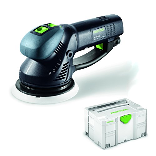Festool Exzenterschleifer Rotex RO 150 FEQ-PLUS (230V, 3-in-1-Prinzip - Grob-, Feinschleifen, Polieren, randnahes Schleifen dank Protector), 571805 von Festool