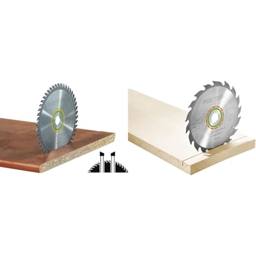 Festool Kreissägeblatt HW 160x2,2x20 W48 WOOD FINE CUT & Kreissägeblatt HW 160x1,8x20 W18 WOOD STANDARD von Festool