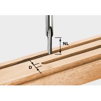 Festool Nutfräser HS Schaft 8 mm HS S8 D 5/12 von FESTOOL