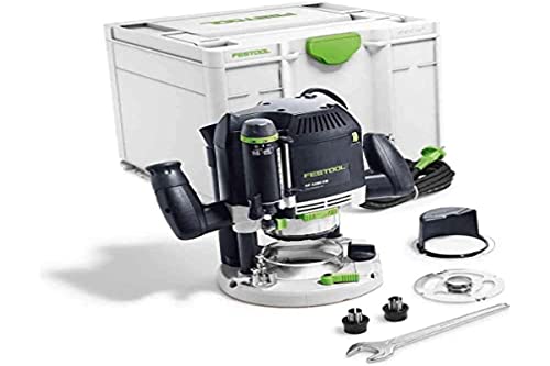 Festool Oberfräse OF 2200 EB-Plus (mit Spannzange, Spannzange, Kopierring, Spanfänger, Gabelschlüssel), im Systainer von Festool