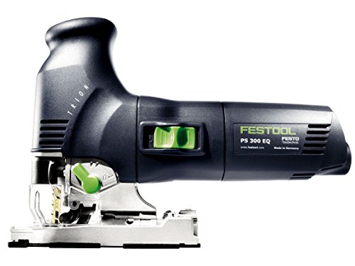 Festool Pendelhubstichsäge inkl. 2 Sägeblätter PS 300 EQ-PLUS Trion (230V, Schnitttife Holz 120mm, Schrägstellung 0-45, Pendelhubverstellung in Stufen 4), 561445 von Festool