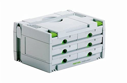 FESTOOL Schubladen Sortainer SYS 3 SORT/6 Schubladen 395 x 295 x 210 mm, 1 Stück,491984 von Festool