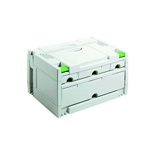 Festool SORTAINER SYS 3-SORT/4 (mit Schubladen, Trennstege pro Schublade, Etikettenhalter, Beschriftungsstreifen) von Festool