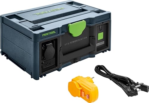 Festool SYS-PowerStation SYS-PST 1500 Li HP (mit FI-Personenschutzadapter, Ladekabel) von Festool