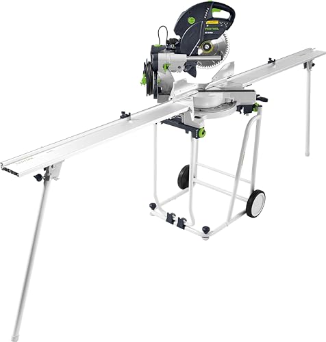 Festool Kapp-Zugsäge KS 120 REB-Set-UG KAPEX (mit Kreissägeblatt WOOD UNIVERSAL, Winkelschmiege, Werkstückklemme, Innensechskantschlüssel, Untergestell, Kappanschlag) von Festool